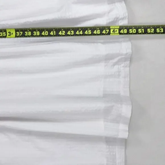 Old Navy Women's Tiered Puff Sleeve Midi Dress XXL White Pockets - Picture 16 of 16